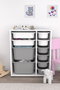 Hanah Home Zen 2D2K6U Blanco y Gris